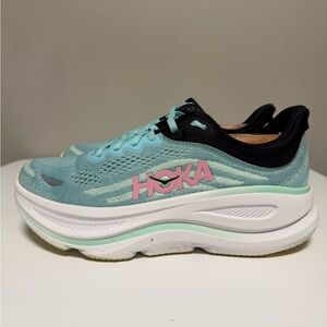 Hoka Bondi 9 1162012 BTF Blue Spark Mint Running Sneakers Women’s US 8.5 B
